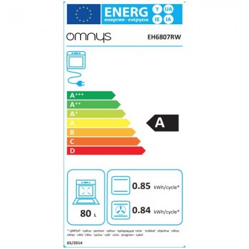 Omnys EH6807RW Κουζίνα Ηλεκτρική 80lt με Εμαγιέ Εστίες 60cm Omnys EH6807RW Κουζίνα Ηλεκτρική 80lt με Εμαγιέ Εστίες 60cm
